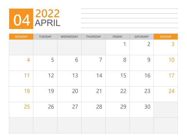 2022年4月模板,日历规划师2022年,周周一开始,台历2022年,简洁干净的设计,挂历设计,企业设计规划师模板,打印媒体向量图片 2022年4月模板,日历规划师2022年,周周一开始,台历2022年,简洁干净的设计,挂历设计,企业设计规划师模板,打印媒体向量图片下载