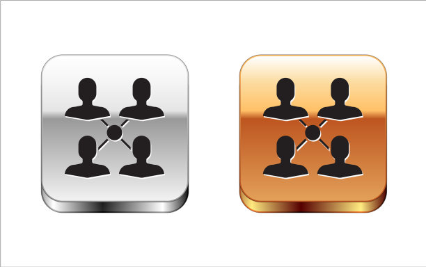 黑色项目团队基础图标孤立在白色上图片 黑色项目团队基础图标孤立在白色上图片下载