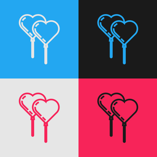 彩色线气球的形式与丝带图片 彩色线气球的形式与丝带图片下载