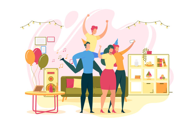 生日或周年聚会的概念图片 生日或周年聚会的概念图片下载