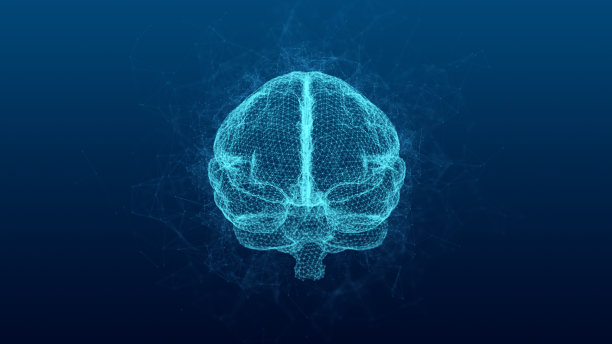 大脑。低多边形抽象数字人脑。神经网络。智商测试、人工智能虚拟仿真科学技术概念。头脑风暴想主意。3 d演示。图片 大脑。低多边形抽象数字人脑。神经网络。智商测试、人工智能虚拟仿真科学技术概念。头脑风暴想主意。3 d演示。图片下载
