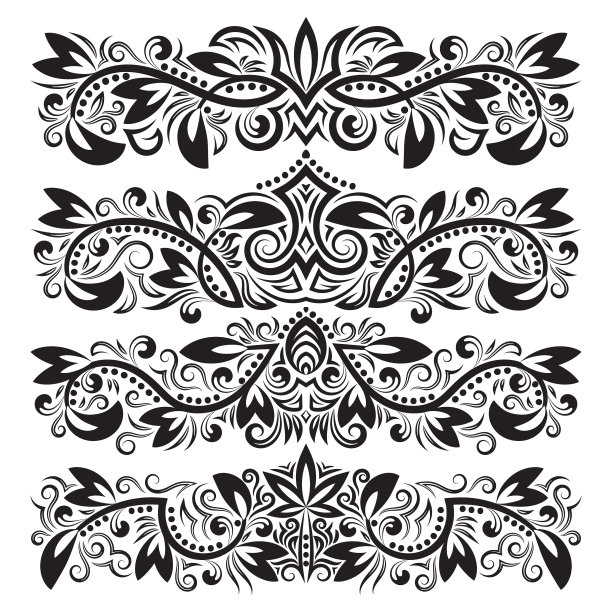 一套复古装饰元素图片 一套复古装饰元素图片下载