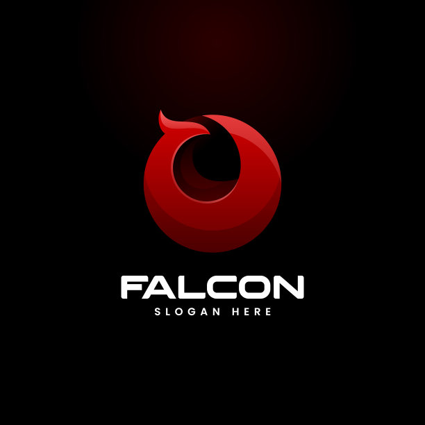 Logo猎鹰渐变色风格图片 Logo猎鹰渐变色风格图片下载