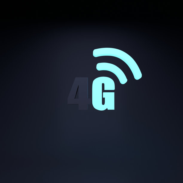 霓虹灯图标4 g。3 d渲染插图。图片 霓虹灯图标4 g。3 d渲染插图。图片下载