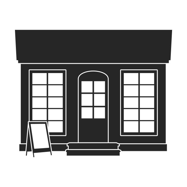 商店图标黑色图标孤立上图片 商店图标黑色图标孤立上图片下载