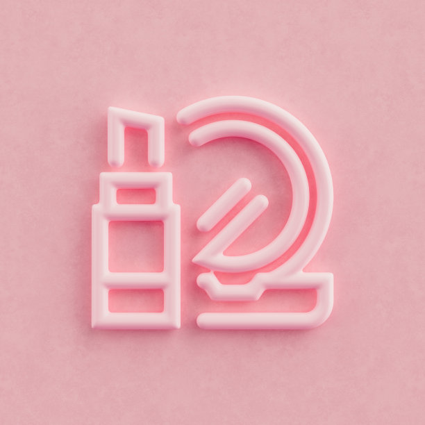 单色美妆图标,粉色彩妆3D图标在粉色背景,3D渲染图片 单色美妆图标,粉色彩妆3D图标在粉色背景,3D渲染图片下载