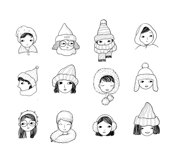 冬天帽子温暖的配件女孩在针织图片 冬天帽子温暖的配件女孩在针织图片下载