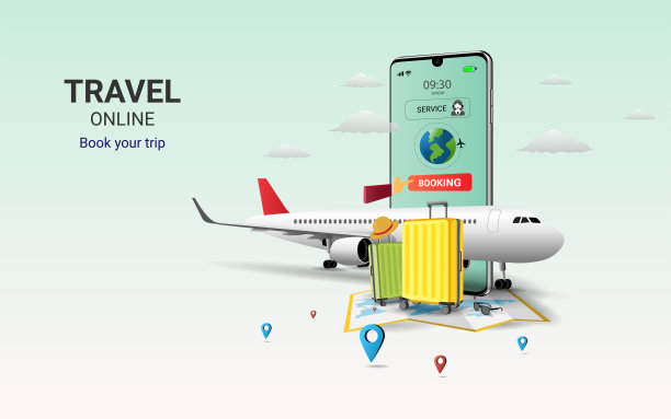 智能手机上的在线旅游预订服务应用程序。互联网电子商务。旅行计划。旅行设备及行李。旅游和预订应用概念。用于网站或移动应用程序。矢量插图图片 智能手机上的在线旅游预订服务应用程序。互联网电子商务。旅行计划。旅行设备及行李。旅游和预订应用概念。用于网站或移动应用程序。矢量插图图片下载
