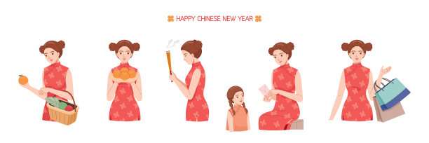 妇女与活动在中国新年图片 妇女与活动在中国新年图片下载