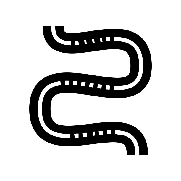 山路字形图标矢量插图图片 山路字形图标矢量插图图片下载