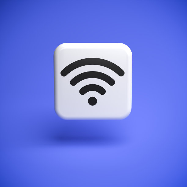 一个Wifi标志徘徊在一个无缝的蓝色背景图片 一个Wifi标志徘徊在一个无缝的蓝色背景图片下载