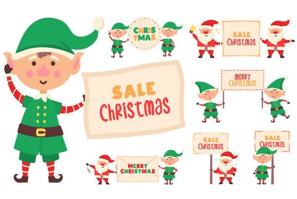 一个招牌广告横幅人物的圣诞老人图片 一个招牌广告横幅人物的圣诞老人图片下载