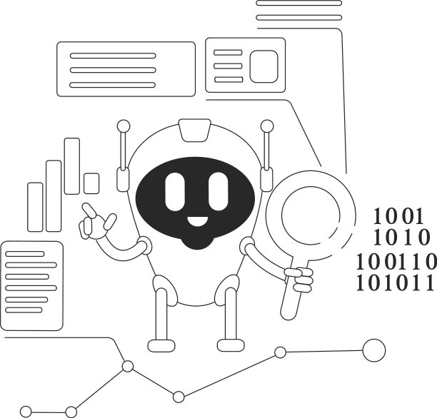 网爬机器人细线概念算法机器人图片 网爬机器人细线概念算法机器人图片下载