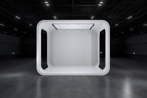 展览代表实物和企业形象,展示设计。空的展台设计。展厅零售摊位元素。设计贸易展。空白展位系统图形资源。3d背景在线活动,会议,现场。3 d渲染。图片 展览代表实物和企业形象,展示设计。空的展台设计。展厅零售摊位元素。设计贸易展。空白展位系统图形资源。3d背景在线活动,会议,现场。3 d渲染。图片下载