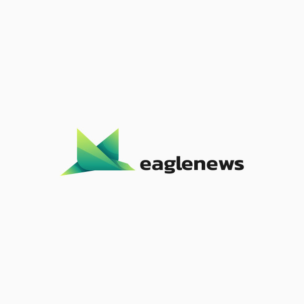 标志鹰新闻渐变色风格图片 标志鹰新闻渐变色风格图片下载