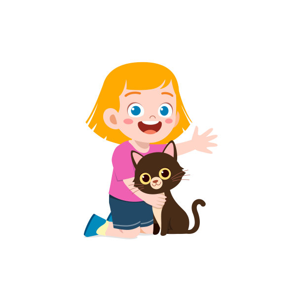 小孩子和小猫一起玩耍图片 小孩子和小猫一起玩耍图片下载