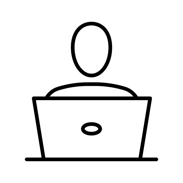 在笔记本电脑上工作的人。使用电脑进行远距离工作的人。矢量插图。图片 在笔记本电脑上工作的人。使用电脑进行远距离工作的人。矢量插图。图片下载