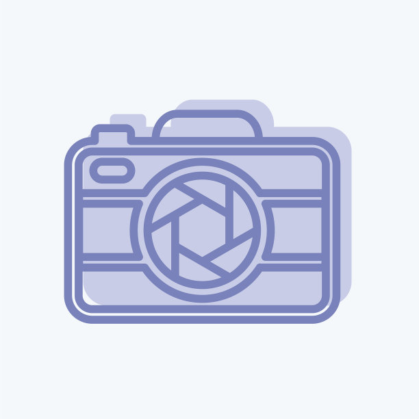 相机图标在时尚的两种色调风格孤立图片 相机图标在时尚的两种色调风格孤立图片下载