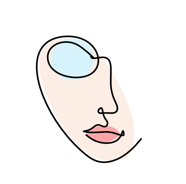 女人的脸色剪影如线条画图片 女人的脸色剪影如线条画图片下载