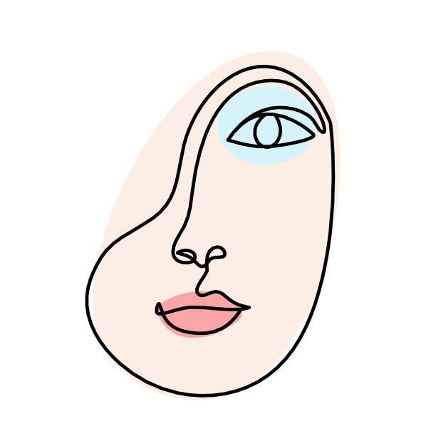 女人的脸色剪影如线条画图片 女人的脸色剪影如线条画图片下载
