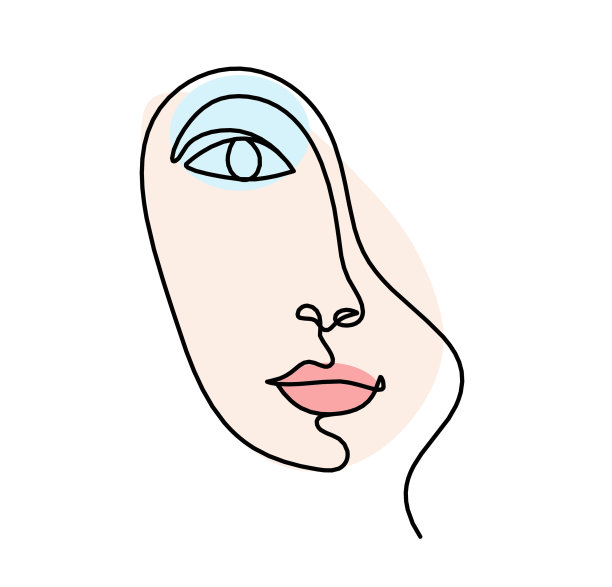 女人的脸色剪影如线条画图片 女人的脸色剪影如线条画图片下载