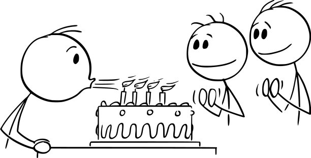 吹灭生日蛋糕上蜡烛的人图片 吹灭生日蛋糕上蜡烛的人图片下载