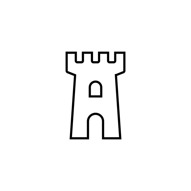 城堡矢量图标堡垒线符号塔。城堡塔楼标志要塞中世纪剪影图标图片 城堡矢量图标堡垒线符号塔。城堡塔楼标志要塞中世纪剪影图标图片下载