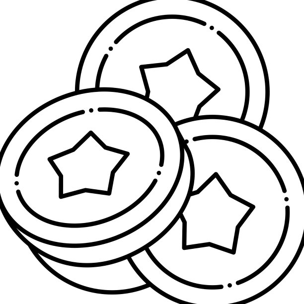 硬币投注在金融游戏应用程序行图标图片 硬币投注在金融游戏应用程序行图标图片下载