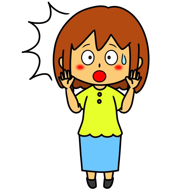一个惊讶的女人的插图图片 一个惊讶的女人的插图图片下载