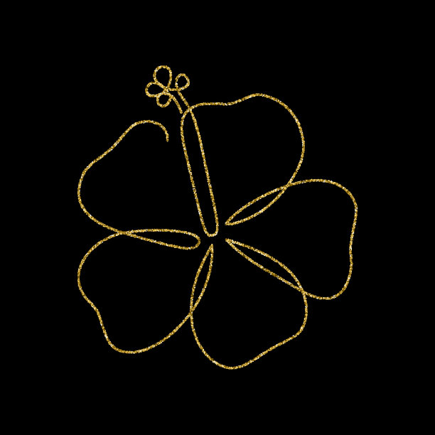 现代线条艺术风格的抽象花图片 现代线条艺术风格的抽象花图片下载