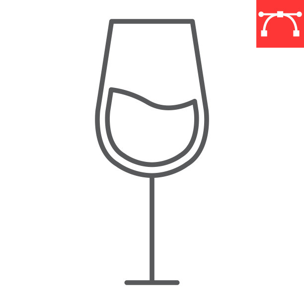 酒杯线条图标图片 酒杯线条图标图片下载