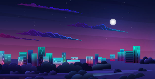 夜景的城市景观和建筑图片 夜景的城市景观和建筑图片下载