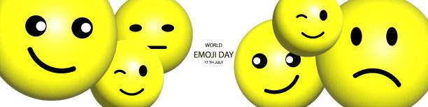 快乐的笑脸表情横幅3d图片 快乐的笑脸表情横幅3d图片下载