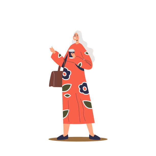 时髦的高级女士穿着漂亮的衣服开心图片 时髦的高级女士穿着漂亮的衣服开心图片下载