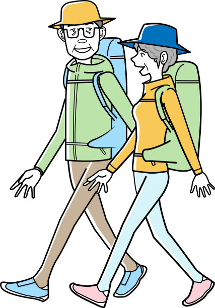 老夫妇通过徒步旅行交流图片 老夫妇通过徒步旅行交流图片下载