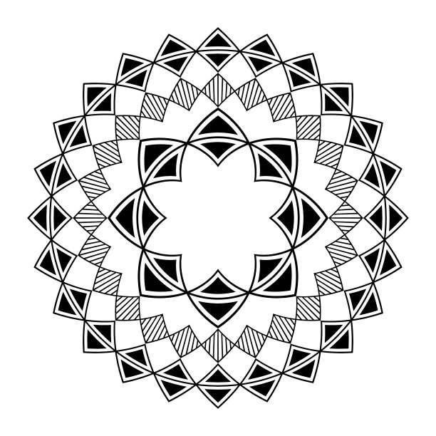 白色上孤立的圆形装饰图片 白色上孤立的圆形装饰图片下载