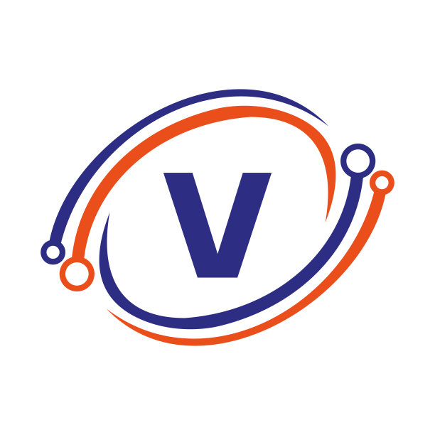 科技标志设计上的V字母概念。科技网Logo模板图片 科技标志设计上的V字母概念。科技网Logo模板图片下载