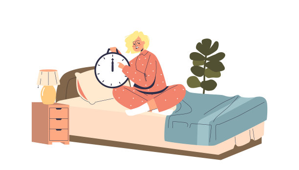 年轻的失眠女孩坐在床上饱受折磨图片 年轻的失眠女孩坐在床上饱受折磨图片下载