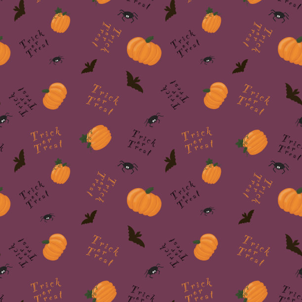 蜘蛛和南瓜的万圣节图案图片 蜘蛛和南瓜的万圣节图案图片下载