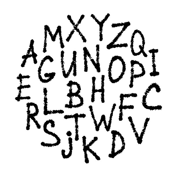 字母集。墨水英文字母。黑色轮廓线剪影。矢量简单的平面图形手绘插图。孤立的物体在白色背景上。隔离。纹理。图片 字母集。墨水英文字母。黑色轮廓线剪影。矢量简单的平面图形手绘插图。孤立的物体在白色背景上。隔离。纹理。图片下载