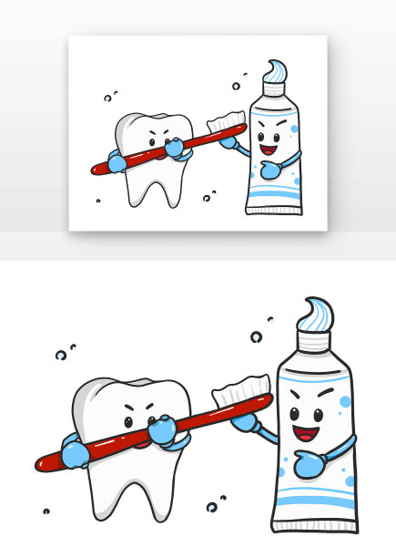 爱牙日牙齿拟人刷牙图片 爱牙日牙齿拟人刷牙图片下载