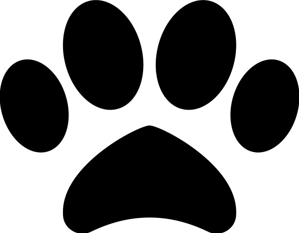 狗脚印标志图片 狗脚印标志图片下载