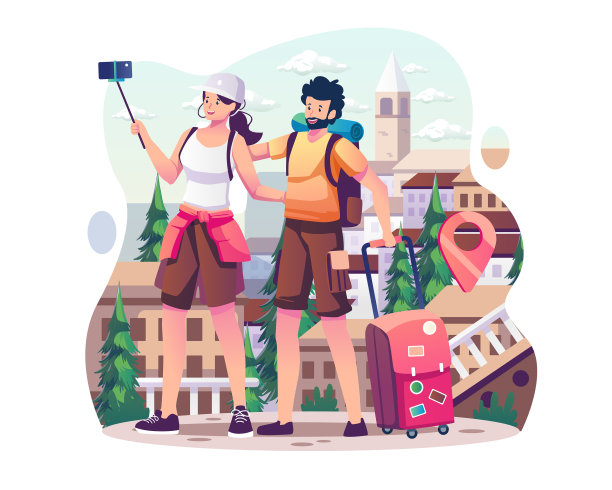 一对旅游情侣在一起自拍图片 一对旅游情侣在一起自拍图片下载