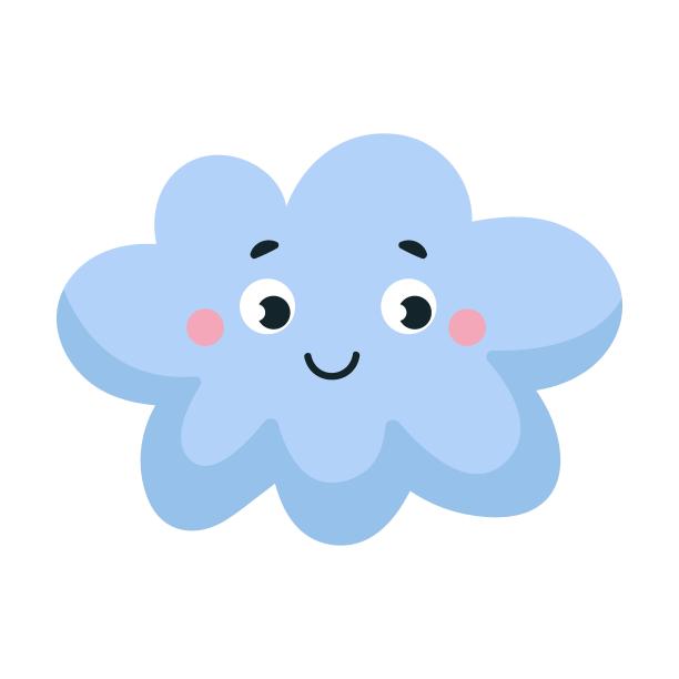 表情符号平图标。卡通云,太阳,月亮,星星,闪电,风孤立矢量插图。气象学和天空图片 表情符号平图标。卡通云,太阳,月亮,星星,闪电,风孤立矢量插图。气象学和天空图片下载