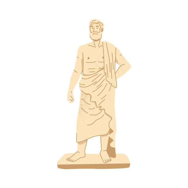 古代思想家或统治者的雕像,穿长袍的哲学家的孤立雕塑。希腊或罗马的文化和艺术品,文化遗产。平面样式的矢量图片 古代思想家或统治者的雕像,穿长袍的哲学家的孤立雕塑。希腊或罗马的文化和艺术品,文化遗产。平面样式的矢量图片下载