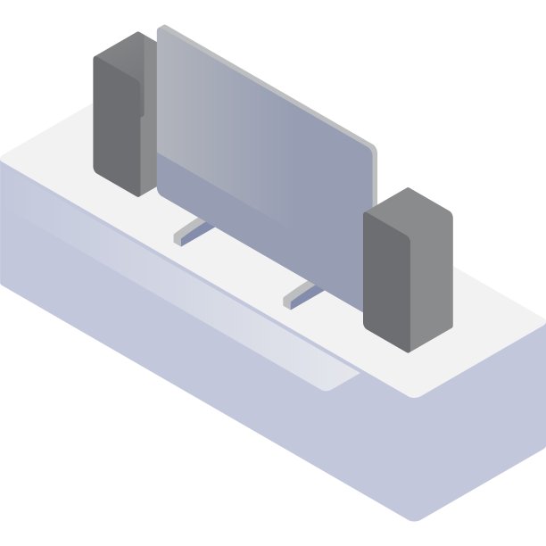 家庭影院图标3d矢量电视和扬声器图片 家庭影院图标3d矢量电视和扬声器图片下载