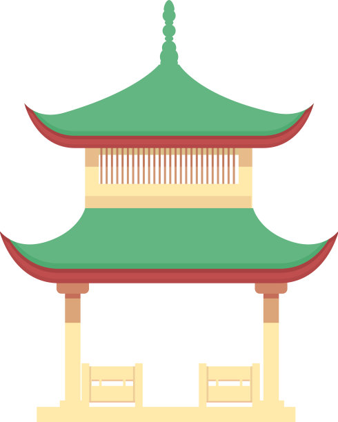 木塔图标卡通中国寺图片 木塔图标卡通中国寺图片下载
