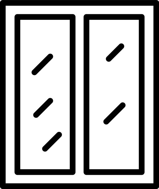 房子玻璃窗户图标轮廓工厂图片 房子玻璃窗户图标轮廓工厂图片下载
