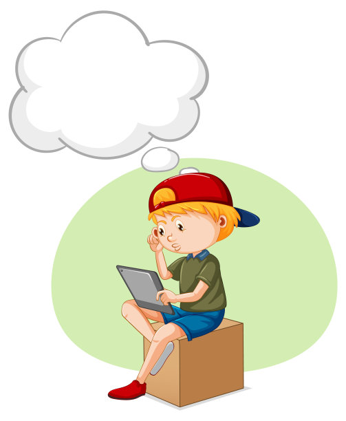 一个孩子用iPad玩语音泡泡图片 一个孩子用iPad玩语音泡泡图片下载