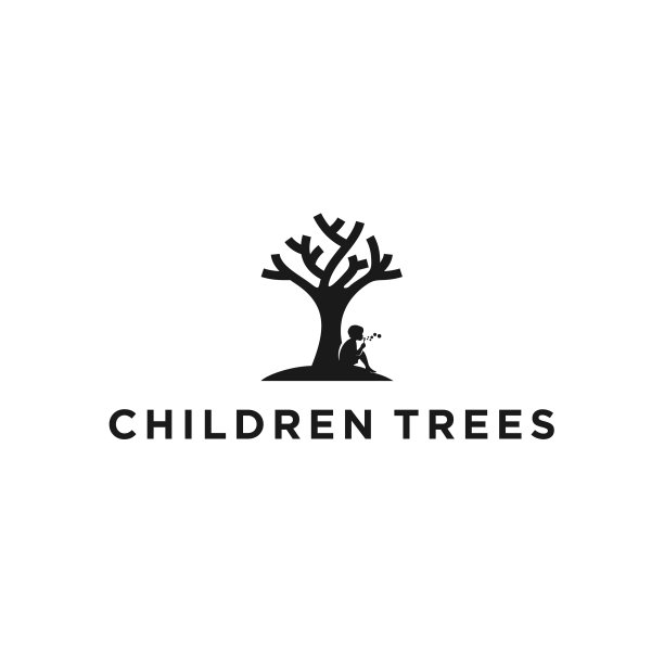 孩子们在树孩子学院的标志下阅读图片 孩子们在树孩子学院的标志下阅读图片下载